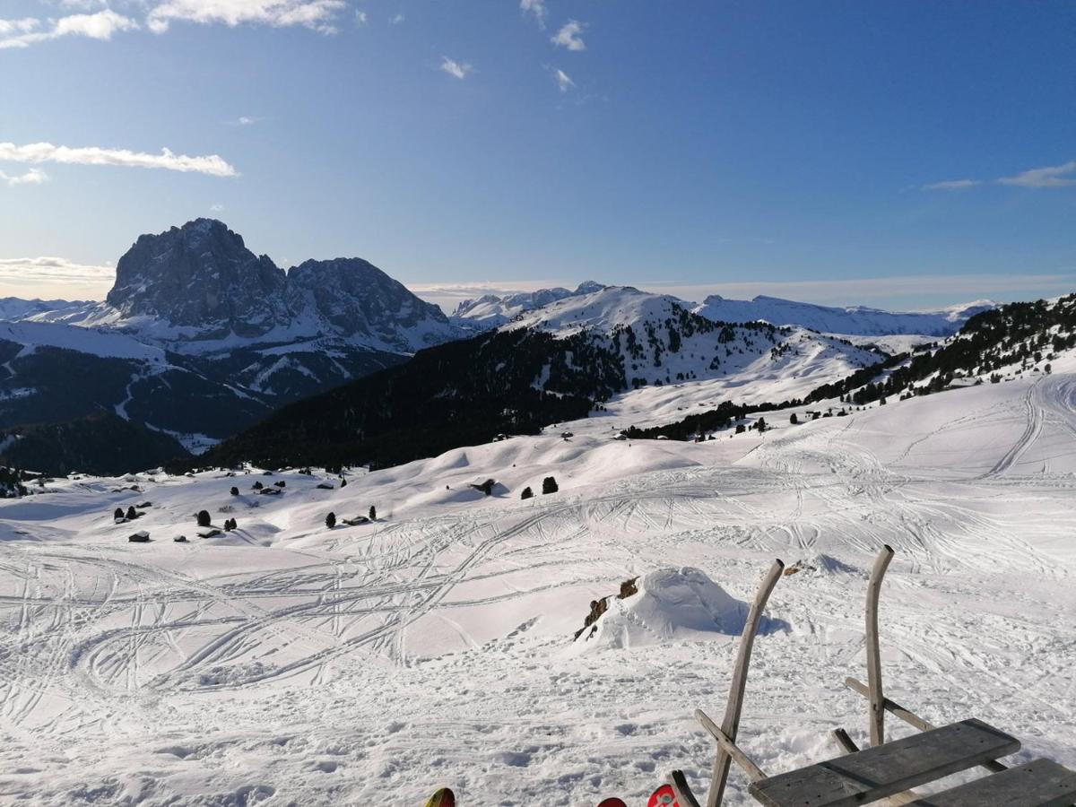 Apartments Montblanc Seceda Ortisei Bagian luar foto